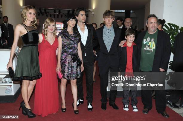 Actress Diane Kruger, Sarah Polley, actress Linh Dan Pham, actor Jared Leto, actor Toby Regbo, actor Thomas Byrne and director Jaco van Dormael...