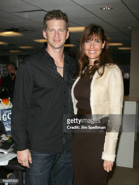 Burnett and Model Carol Alt attend the 5th annual BGC Charity Day at BGC Partners, INC on September 11, 2009 in New York City.