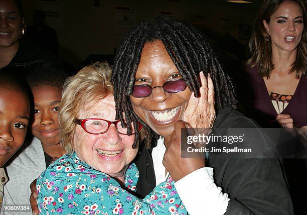 Dr. Ruth Westheimer and Whoopi Goldberg attends the 5th annual BGC Charity Day at BGC Partners, INC on September 11, 2009 in New York City.