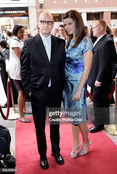 Director Steven Soderbergh and Jules Asner attend the "The Informant!" premiere at the Elgin Theatre during the 2009 Toronto International Film...