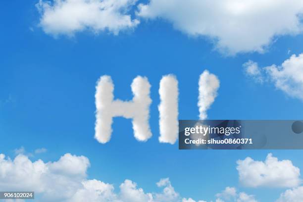 cloud-sky text message concepts writing - cloud shape stock pictures, royalty-free photos & images