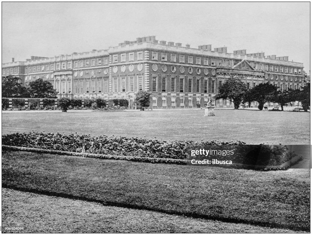 Fotografía antigua de sitios famosos del mundo: Hampton Court Palace, Hampton Court, Inglaterra