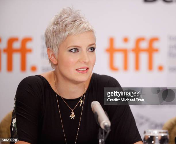 Writer Diablo Cody attends the "Jennifer's Body" press conference during the 2009 Toronto International Film Festival held at Sutton Place Hotel on...