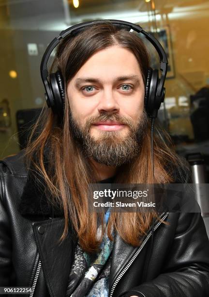 Actor Tom Payne visits The Highway at SiriusXM Studios on January 17, 2018 in New York City.