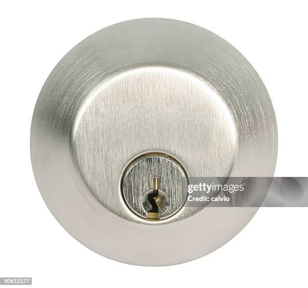 steel lock - key hole bildbanksfoton och bilder