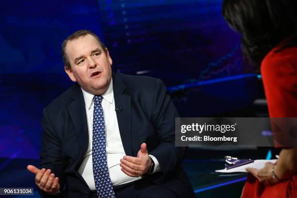 Jim Ross, chairman of SSGA Funds Management Inc., speaks during a Bloomberg Television interview in New York, U.S., on Wednesday, Jan. 17, 2018. Ross...