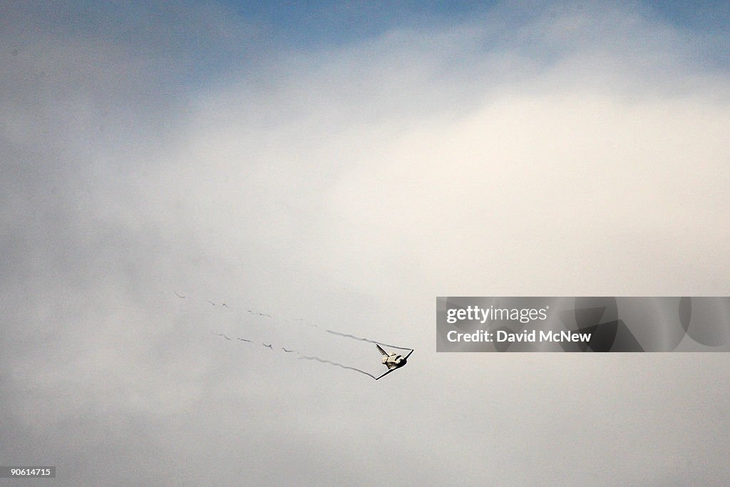 Space Shuttle Discovery Lands After Mission To International Space Station
