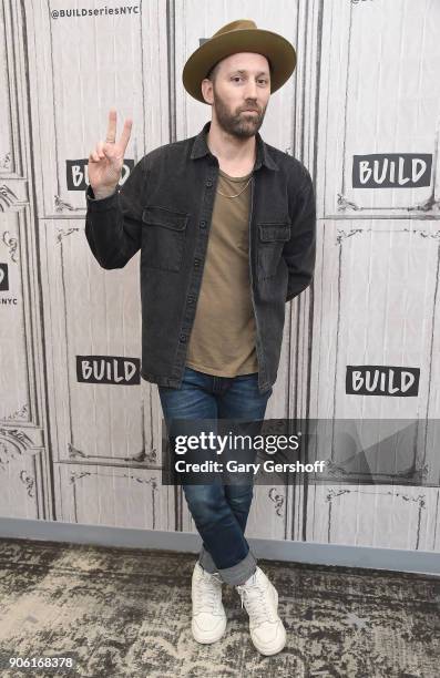 Musician Mat Kearney visits Build Series to discuss his song 'Don't Cry for Me' and his CRAZYTALK tour at Build Studio on January 17, 2018 in New...