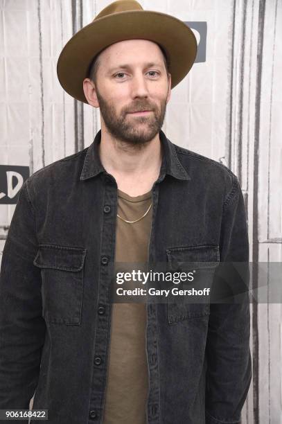 Musician Mat Kearney visits Build Series to discuss his song 'Don't Cry for Me' and his CRAZYTALK tour at Build Studio on January 17, 2018 in New...