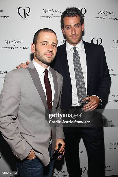 Tenjune club owners Eugene Remm and Mark Birnbaum attend The Charlotte Ronson fashion show after party on September 11, 2009 in New York, New York.