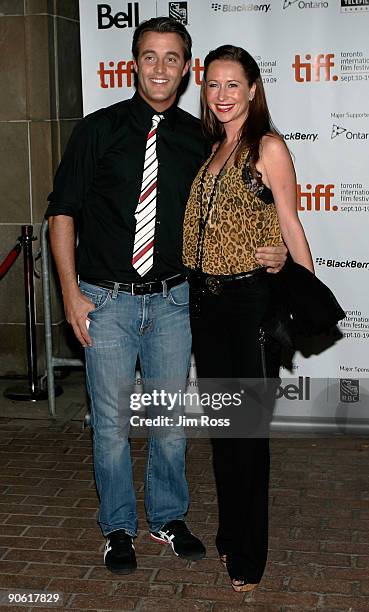 Actor Ben Mulroney and wife Jessica Brownstein arrive at the "The Trotsky" screening during the 2009 Toronto International Film Festival held at the...