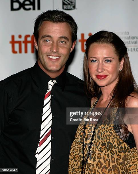 Actor Ben Mulroney and wife Jessica Brownstein arrive at the "The Trotsky" screening during the 2009 Toronto International Film Festival held at the...