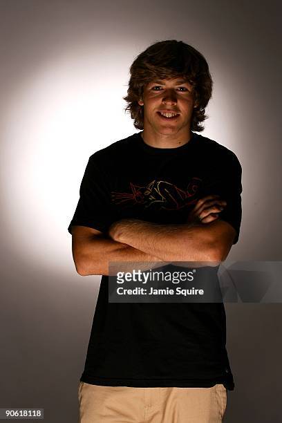 Snowboarder Kevin Pearce poses for a portrait during Day Two of the 2010 U.S. Olympic Team Media Summit at the Palmer House Hilton on September 11,...