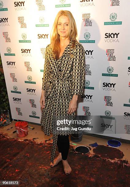 Actress Kelly Rowan attends the Artists For Peace And Justice Kick-Off Party during the 2009 Toronto International Film Festival held at the Windsor...