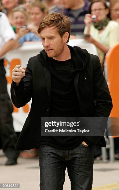 Actor Ewan McGregor arrives at the "The Men Who Stare At Goats" premiere during the Toronto International Film Festival held at Roy Thomson Hall on...