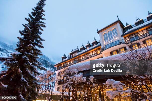mount cervin palace. zermatt. switzerland - cervin stock-fotos und bilder