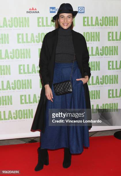 Anna Foglietta attends the 'Ella & John ' photocall on January 17, 2018 in Milan, Italy.
