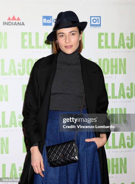 Anna Foglietta attends the 'Ella & John ' photocall on January 17, 2018 in Milan, Italy.