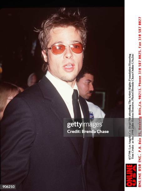 Attending Artist Rights Foundat Brad Pitt Photos and Premium High Res ...