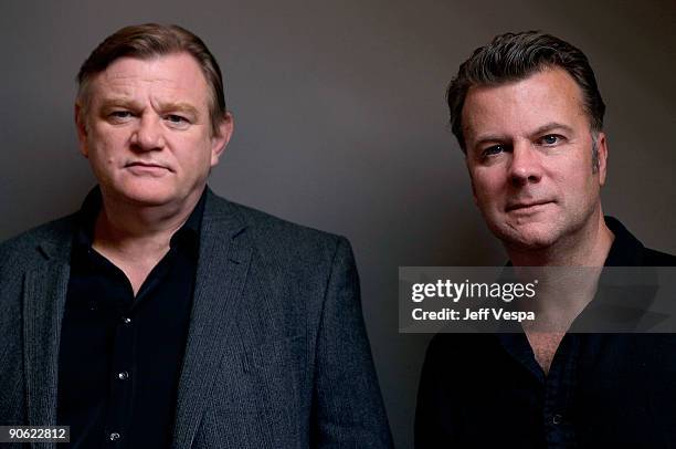 Actor Brendan Gleeson and director Ian Fitzgibbon pose for a portrait during the 2009 Toronto International Film Festival held at the Sutton Place...