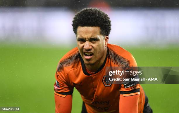 Helder Costa of Wolverhampton Wanderers during The Emirates FA Cup Third Round Replay between Swansea City and Wolverhampton Wanderers at Liberty...