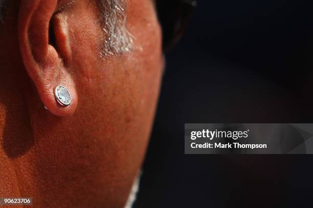 Force India Chairman Vijay Mallya is seen in the paddock during qualifying for the Italian Formula One Grand Prix at the Autodromo Nazionale di Monza...