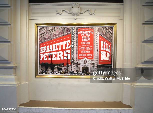 Theatre Marquee unveiling for Bernadette Peters starring in "Hello, Dolly!" at the Shubert Theatre on January 17, 2018 in New York City.