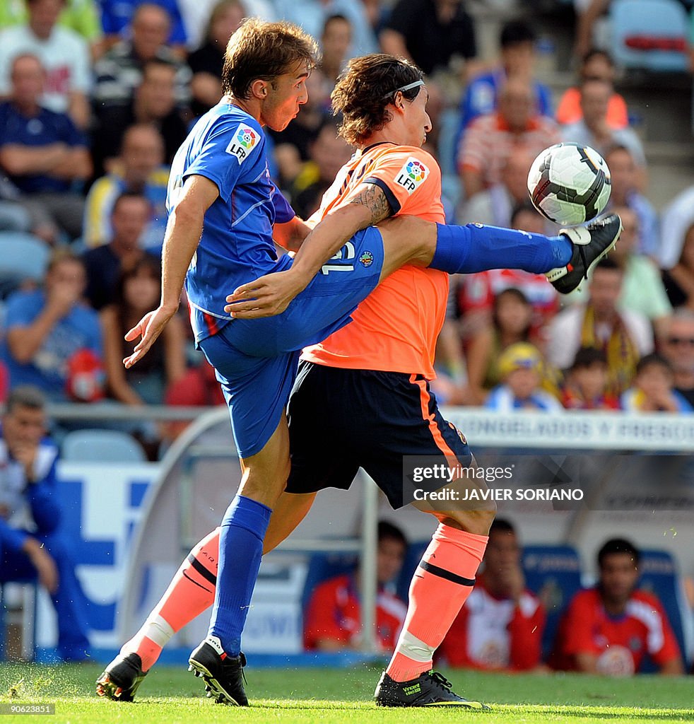 Barcelona's Swedish forward Zlatan Ibrah