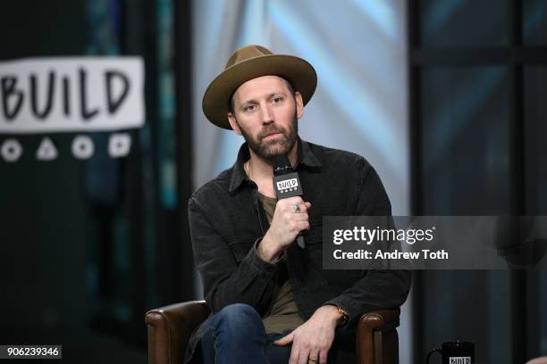 Mat Kearney visits Build at Build Studio on January 17, 2018 in New York City.