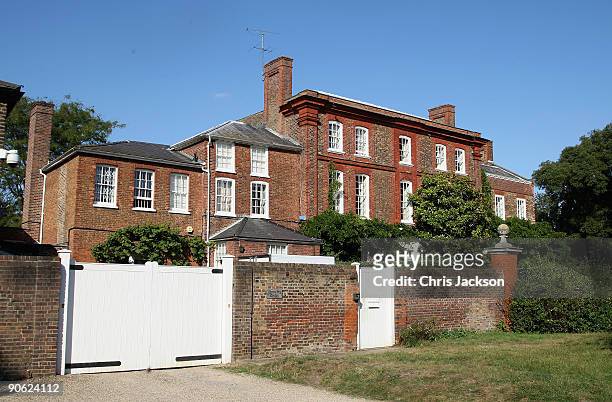 General view of Lady Annabel Goldsmith's house Ormeley Lodge on September 12, 2009 in Richmond upon Thames, England. Sophie Winkleman and Lord...