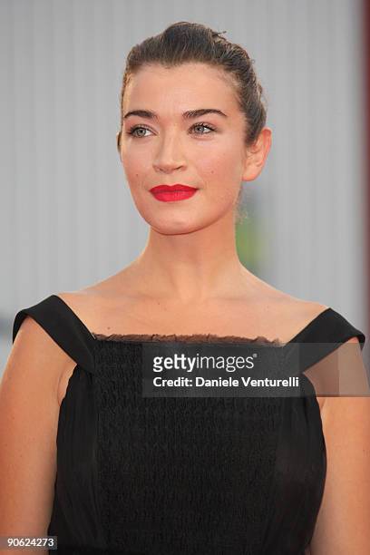 Actress Anna Bederke attends the Closing Ceremony: Red Carpet And Inside at The Sala Grande during the 66th Venice Film Festival on September 12,...