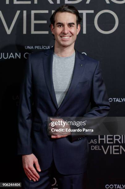 Actor Daniel Muriel attends the 'Las heridas del viento' premiere at Palacio de la Prensa cinema on January 17, 2018 in Madrid, Spain.