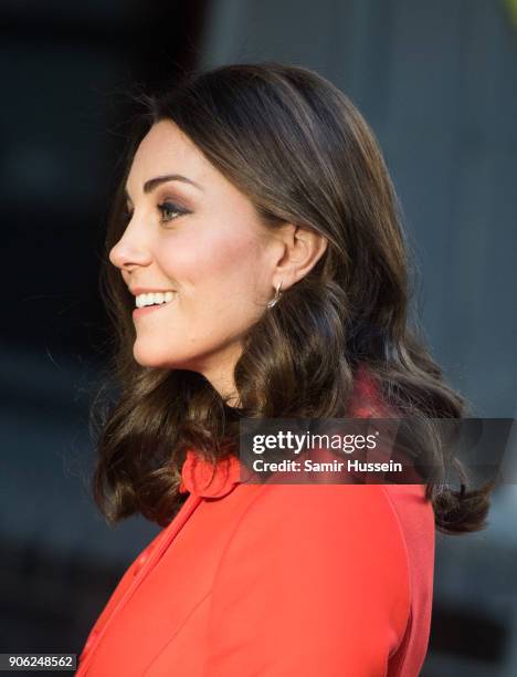 Catherine Duchess of Cambridge visits Great Ormond Street Hospital on January 17, 2018 in London, England.