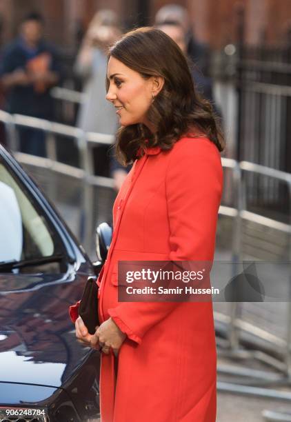 Catherine Duchess of Cambridge visits Great Ormond Street Hospital on January 17, 2018 in London, England.