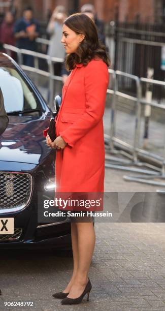 Catherine Duchess of Cambridge visits Great Ormond Street Hospital on January 17, 2018 in London, England.