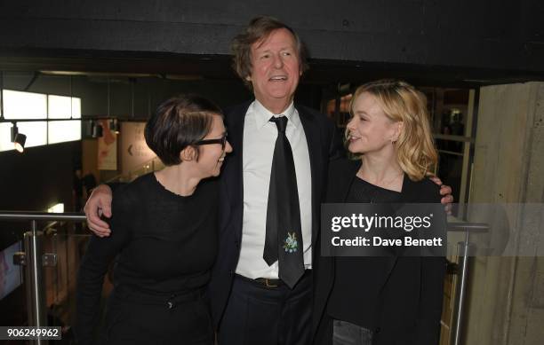 Clarkson, Sir David Hare and Carey Mulligan attend a special screening and Q&A for "Collateral" at BFI Southbank on January 17, 2018 in London,...