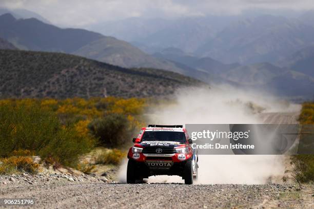 Bernhard Ten Brinke of the Netherlands and Toyota Gazoo Racing drives with co-driver Michel Perin of France in the Toyota Car in the Classe : T1.1 :...