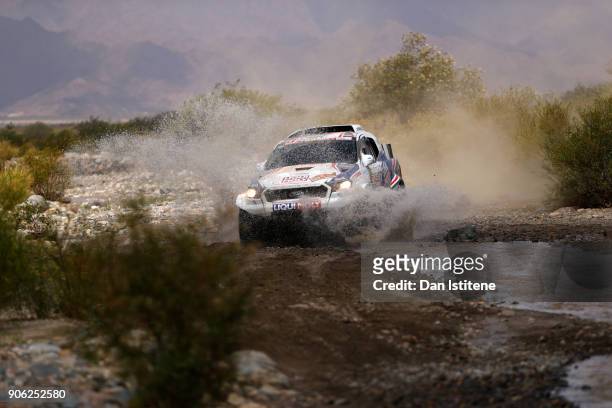 Tomas Ourednicek of Czech Republic and South Racing drives with co-driver David Kripal of Czech Republic in the Ford Ranger in the Classe : T1.1 :...