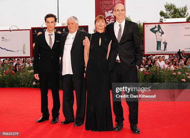 Director Samuel Maoz and actor Yoaz Donat and guests attend the Closing Ceremony at the Sala Grande during the 66th Venice Film Festival on September...