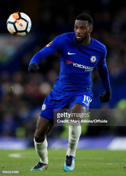 Tiemoue Bakayoko of Chelsea during the Emirates FA Cup Third Round Replay match between Chelsea and Norwich City at Stamford Bridge on January 17,...