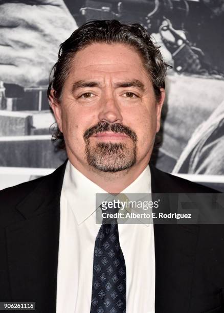Christian Gudegast attends the premiere of STX Films' "Den of Thieves" at Regal LA Live Stadium 14 on January 17, 2018 in Los Angeles, California.