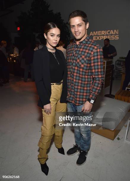 Bonner Bolton attends American Express x Justin Timberlake "Man Of The Woods" listening session at Skylight Clarkson Sq on January 16, 2018 in New...