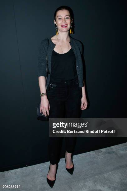 Paris National Opera dance director Aurelie Dupont attends the "YSL Beauty Hotel" event during Paris Fashion Week Menswear Fall/Winter 2018-2019 on...