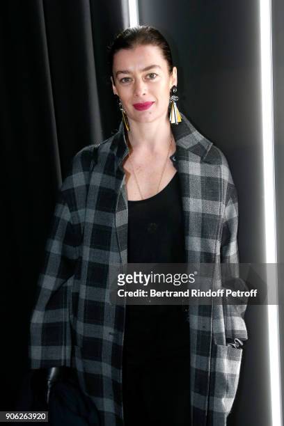 Paris National Opera dance director Aurelie Dupont attends the "YSL Beauty Hotel" event during Paris Fashion Week Menswear Fall/Winter 2018-2019 on...
