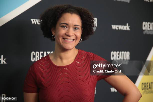 Executive Director of Byte Back, Elizabeth Lindsey attends as WeWork presents Creator Awards Global Finals at the Theater At Madison Square Garden on...