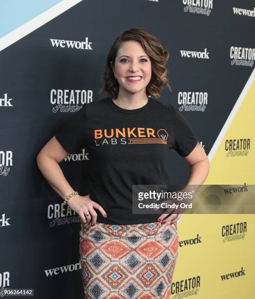 Chief Development Officer at Bunker Labs, Becca Keaty attends as WeWork presents Creator Awards Global Finals at the Theater At Madison Square Garden...