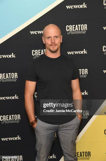 Judge and author of The 4-hr Workweek Tim Ferriss attends as WeWork presents Creator Awards Global Finals at the Theater At Madison Square Garden on...