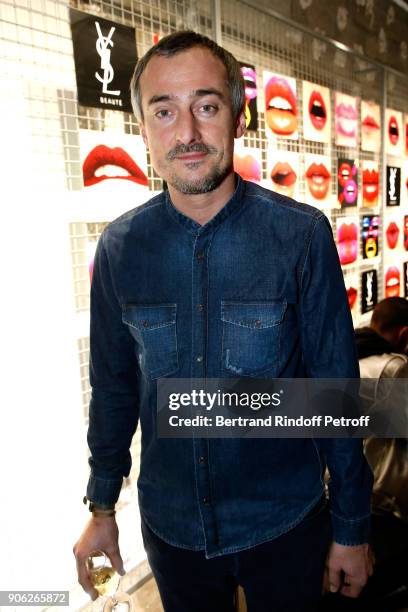 Animator Sebastien Thoen attends the "YSL Beauty Hotel" event during Paris Fashion Week Menswear Fall/Winter 2018-2019 on January 17, 2018 in Paris,...