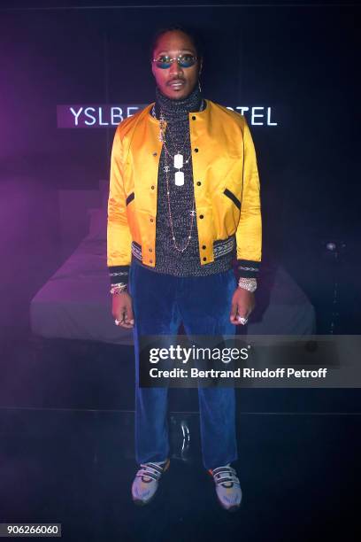 Rapper Future aka Nayvadius DeMun Wilburn attends the "YSL Beauty Hotel" event during Paris Fashion Week Menswear Fall/Winter 2018-2019 on January...