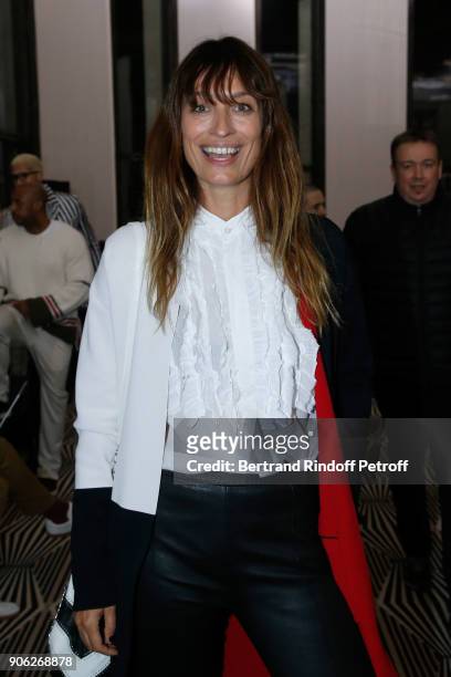Caroline de Maigret attends the Haider Ackermann Menswear Fall/Winter 2018-2019 show as part of Paris Fashion Week on January 17, 2018 in Paris,...